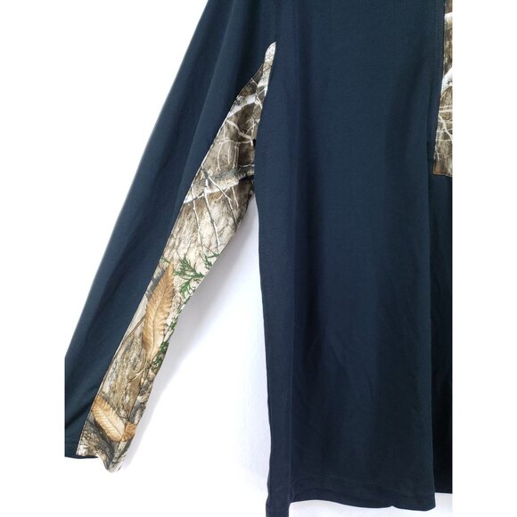 Magellan Classic Fit Mesh Pullover Women's Size Medium Black Realtree Edge Camou - Picture 3 of 7